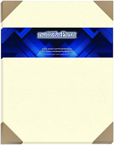 50 פשתן טבעי 80 גיליונות נייר כיסוי - ספר אלבום 11 x 14 | גודל מסגרת תמונה - משקל כרטיס - גימור מרקם פשתן עדין - קרטון איכותי